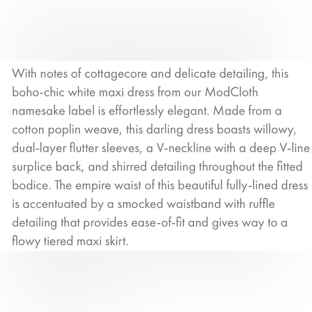 XL NWT ModCloth Notes of Grace Garden Girl cotton maxi Boho dress.Size XL - Picture 7 of 11